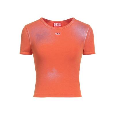 T-Shirt Rayon, Elastane - Orange - DIESEL Tops