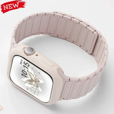 Gehäuse + Armband für Apple Watch Band Ultra 49 mm 46 mm 44 mm 40 mm 45 mm 41 mm Weiches Image