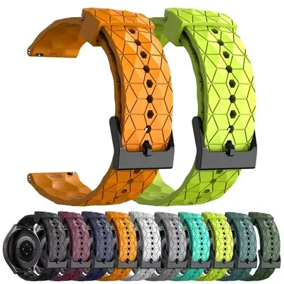 22 mm Silikonarmband für Amazfit Bip 5, Ersatz-Sportarmband mit Fußballmuster, Smartwatch-Armband Image
