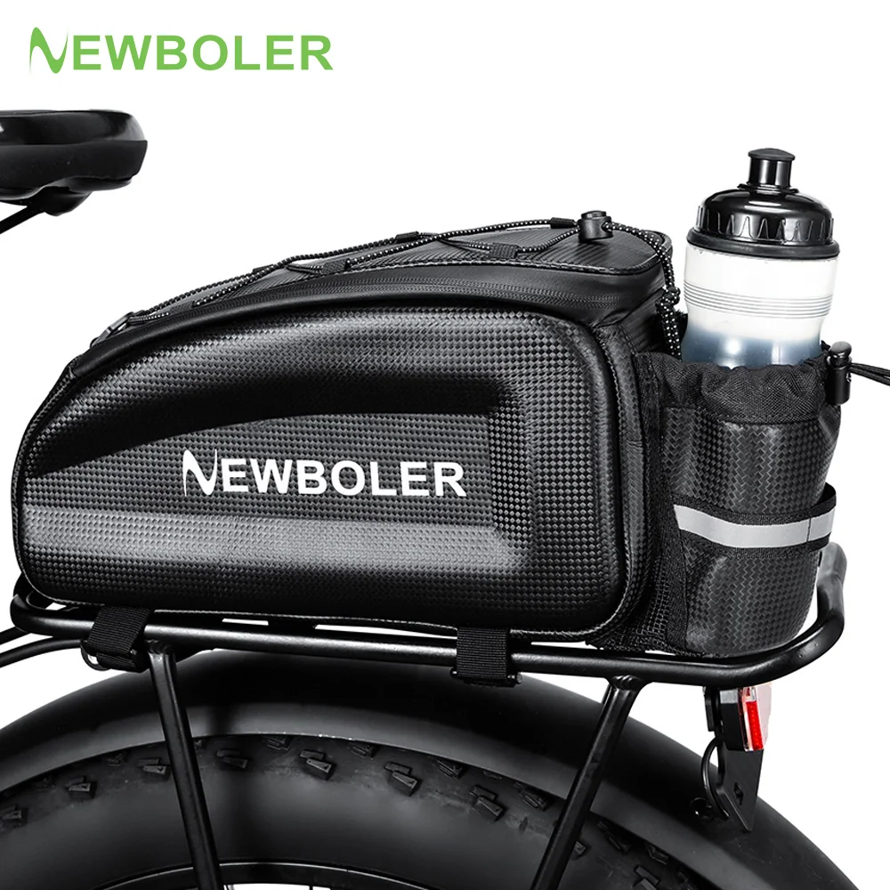 NEWBOLER Hard Shell Fahrrad Stamm Tasche Große Kapazität Fahrrad Schulter Tasche Wasserdichte Fahrrad Hinten Sitz Rack Tasche Für MTB Radfahren E-Bike Image