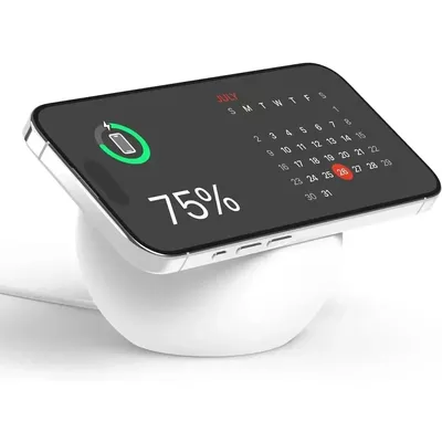Kabelloses Ladegerät, Schreibtischständer, Silikon-Ladegerät, Dock-Halter für Apple IPhone 15 Pro Max, Mini-Schreibtisch, kabelloses Ladegerät, Dock-Station