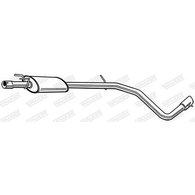 Walker Mittelschalldämpfer [Hersteller-Nr. 23923] für Fiat Image