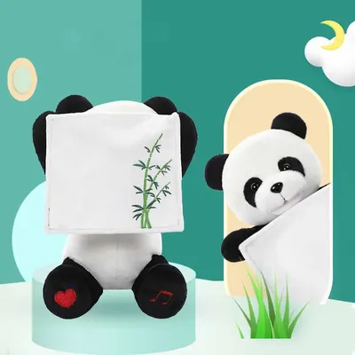 Cute Remote Control Hide and Seek Panda Learning Tongue Singing Intelligent Conversation Baby