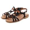 Sandale LASCANA "Sommerschuh", Damen, Gr. 40, schwarz, Obermaterial: 100% Rindsleder. Futter: 100% Textilmaterial. Decksohle: 100% Textilmaterial. Laufsohle: 100% Synthetik, unifarben, modisch, Schuhe, aus hochwertigem Leder, Sandalette, Sommerschuh