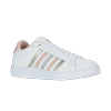 Sneaker K-SWISS "COURT TIEBREAK II", Gr. 40, weiß, cameo rose, weiß, Leder, sportlich, Schuhe