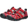 Sandale KEEN "SEACAMP II CNX", Gr. 27/28, ribbon rot, alloy, Synthetik, sportlich, Schuhe