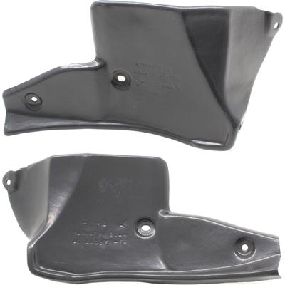 Replacement Bumper Filler Black, Rear, Driver & Passenger Side, 1-year unlimited-mileage warranty SET-RT76530005