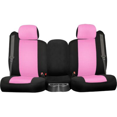 Seat Designs Cover Made of Neosupreme Pink Insert With Black Sides Series, Front Row, 1-year limited