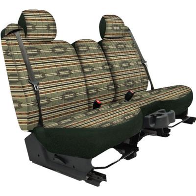 Seat Designs Cover Made of Tweed Green Southwest Sierra Series, Front Row, 1-year limited warranty K212-25-13SGN