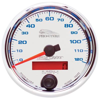 Autometer Speedometer Pro-Cycle Series, nan, 1-year limited warranty 19342