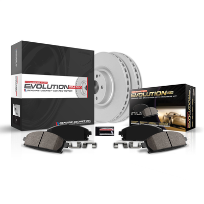 Powerstop Brake Disc & Pad Kit Z17 Evolution Geomet Coated, Rear, 2-year / 24000-mile limited warranty CRK684