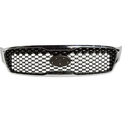 ReplaceXL Grille Assembly Plastic Chrome Shell with Dark Gray Insert Grille, 1-year unlimited-mileage warranty RK07010012Q