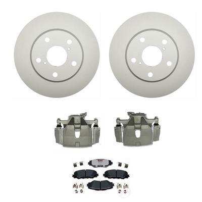 Raybestos Brake Disc & Caliper Kit Natural Loaded (Caliper, Hardware Pads) Element3 Series, Front, limited warranty KIT-210516-39