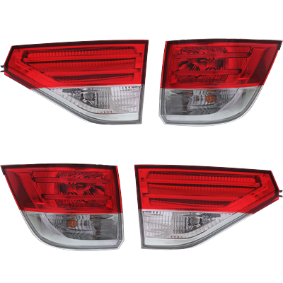 Replacement Tail Light OE Replacement, Driver & Passenger Side, Inner Outer, 1-year unlimited-mileage warranty SET-REPH730327Q-4
