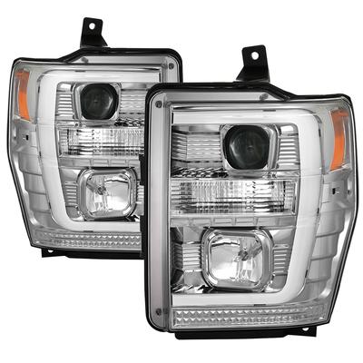 Spyder Headlight Clear Lens, Chrome Interior Signature Series, Driver & Passenger Side, 1-year limited warranty 5086211