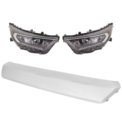 Replacement Headlight OE Replacement, Driver & Passenger Side, 1-year unlimited-mileage warranty KIT-090623-62