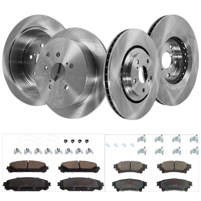 TRW Brake Disc and Pad Kit Premium Friction Series, Front Rear, KIT-TRW101921-785