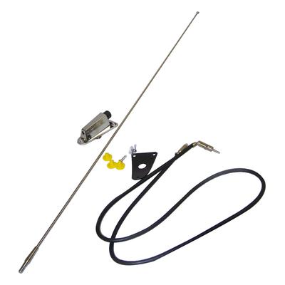 Crown Antenna Silver Power Antenna, Front, Driver Side, 1 year or 12,000-mile limited warranty 8127842K