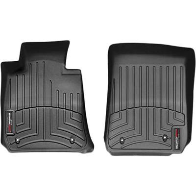 Weathertech Floor Mats Made of Rubberized Thermoplastic Polyolefins Black Molded Liner FloorLiner Series, Front Row, 441581