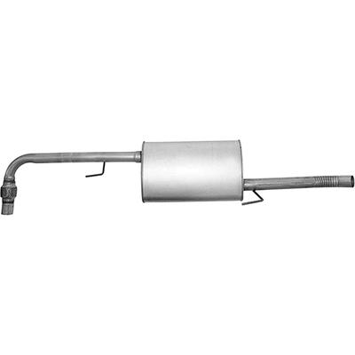 Ansa Muffler Made of Aluminized Steel Natural, Center, 1-Year Limited Warranty DA40505