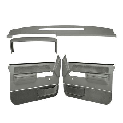 Coverlay Interior Restoration Kit ABS Plastic Medium Gray Dash Cap, Door Panel, Lifetime limited warranty 18-606C36N-MGR