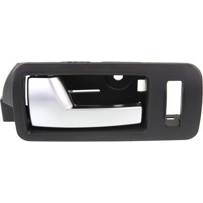 Replacement Interior Door Handle Black bezel with silver lever, Front, Driver Side, 1-year unlimited-mileage warranty REPFD462130