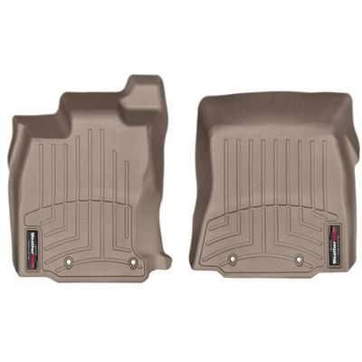 Weathertech Floor Mats Made of Rubberized Thermoplastic Polyolefins Tan Molded Liner FloorLiner Series, Front Row, 457541
