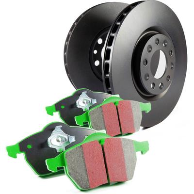 EBC Brake Disc and Pad Kit S14 Greenstuff 6000 Sport RK Premium Rotors, Front, S14KF1253