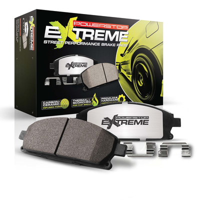 Powerstop Brake Pad Set Z26 Street Warrior Carbon-Fiber Ceramic Series, Front, 90-day / 3000-mile limited warranty Z26-1455