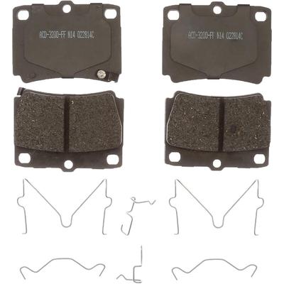 AC Delco Brake Pad Set Advantage Series, Rear, 1 year, unlimited-mileage warranty 14D733CH