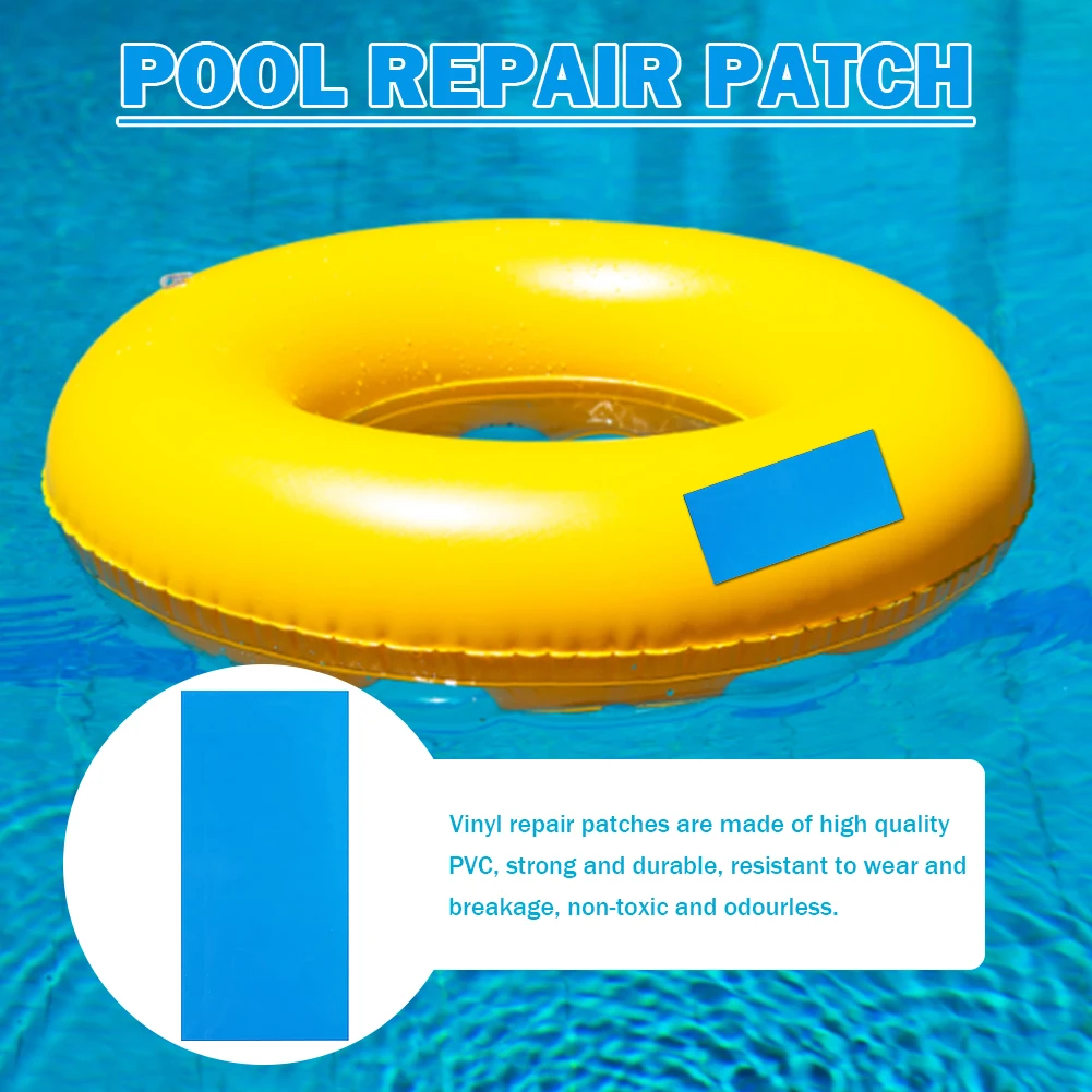 100/10 stücke Langlebige PVC Pool Reparatur Patch Selbst-Kleber Pool Reparatur Kit Schwimmen Ring Pool Reparatur Kit Schlauchboot zubehör Image