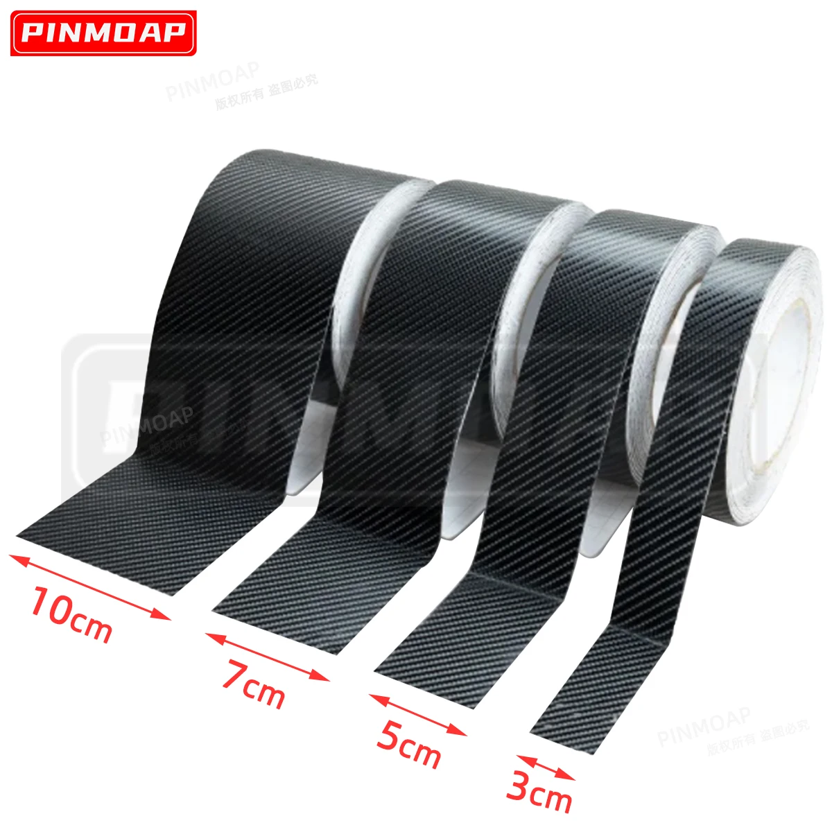 Auto Anti Slip Aufkleber Anti Reibung Schwarz Carbon Faser Film Scratch Abdeckung 3d Dreidimensionale Aufkleber Carbon Faser Aufkleber Image