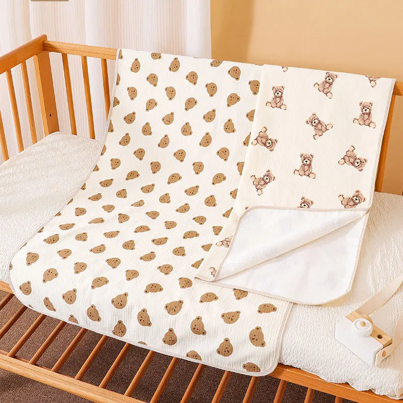 Baumwolle Baby Windel Pad Waschbar Neugeborenen Windel Ändern Matte 50*70 cm Wasserdichte Kinder Ändern Pad Abdeckung Baby bettwäsche Artikel Image