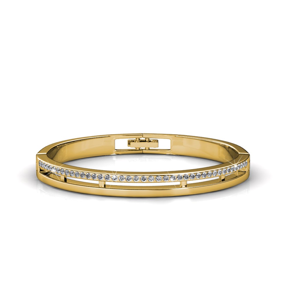 Elegante Armbänder - Gold und Kristall