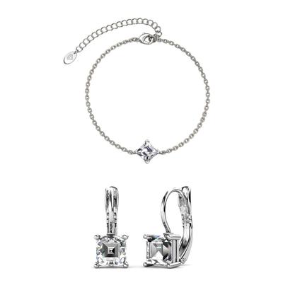 Calle Square Sets - Silber und Kristall Image