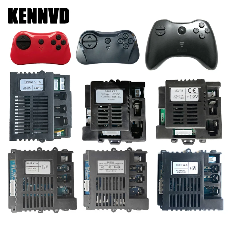 6V 12V ZM-DR01 DR04 V2.6 24V LDR01 V1.6 Kinder-Elektrofahrzeuge Fernbedienung und Empfänger Kite, Ride On Car Motherboard Image