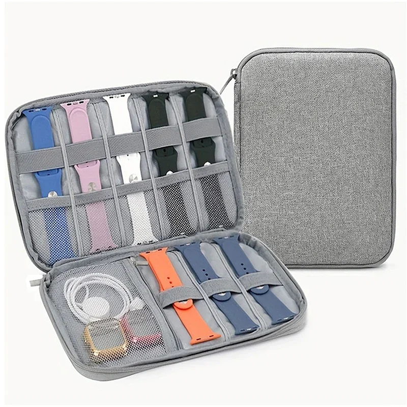 Uhrenarmband-Organizer-Tasche für Apple Watch, Multifunktionsgehäuse, Kabelarmband-Tasche für Smartwatch, tragbare Reise-Aufbewahrungstasche Image