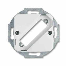 Busch-Jaeger REFLEX SI Tragring, D-Subminiatur, alpinweiß, glänzend, Befestigung mit Schraube, ohne Beschriftungsfeld Image