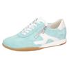 Sneaker WALDLÄUFER "H-PAMELA", Damen, Gr. 5 (38), grün (mint, weiß), Veloursleder, Nappaleder, kontrastfarbene Details, sportlich, Schuhe, Halbschuh, Freizeitschuh, Schnürschuh, Komfortweite H (= sehr weit)