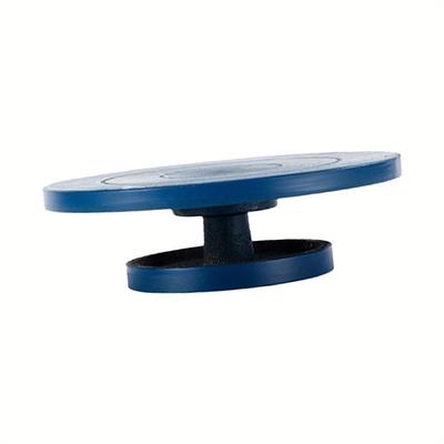 TEMU Heavy-duty Metal Pottery Turntable - 17cm Blue Banding Wheel For Sculpting, Ceramics & Crafts With Smooth Bearing And Easy