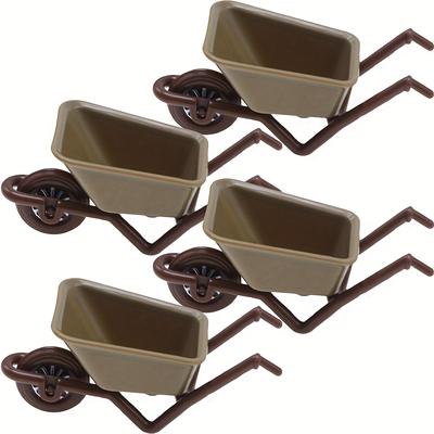 TEMU 4pcs Trolley Model Miniature Trolley Model Mini Trolley Micro Landscape Decoration Garden Trolley Trolley Micro Scene Ornament Home, Thanksgiving