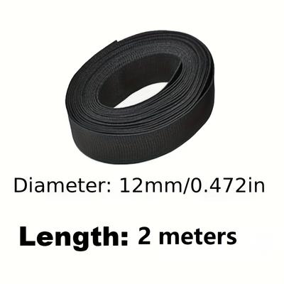 TEMU 1pc Of Heat-shrink Braided Cable Sleeve, Heat-shrink Fabric Tubing, Wear-resistant, Heat-insulating, Non-slip Braided Heat-shrink Fabric, Heat-shrink Tube, Without Battery