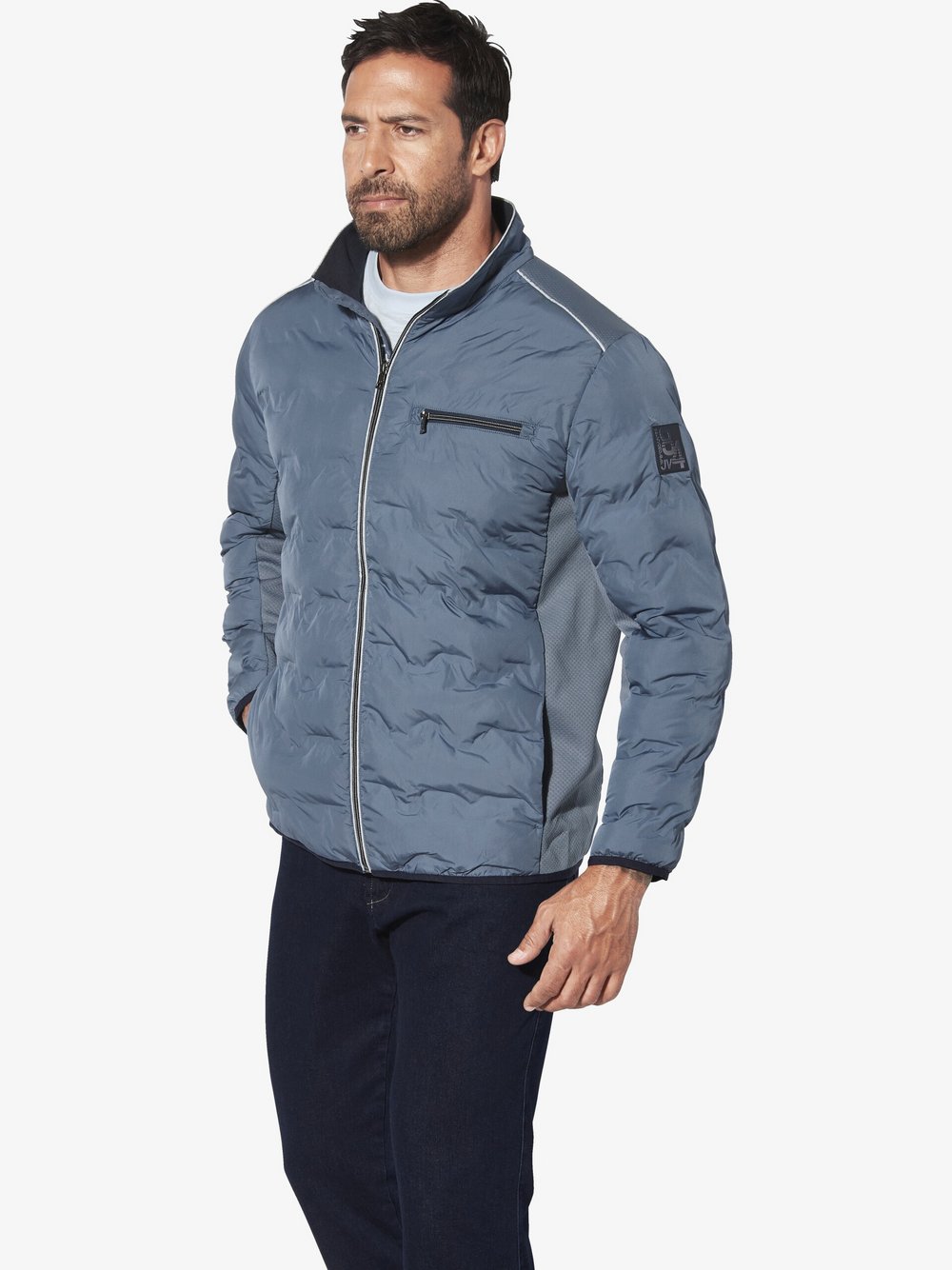 Jan Vanderstorm Steppjacke Herren blau, 54