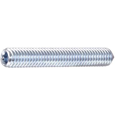 Gewindestift mit Spitze M8x8 Madenschrauben Innensechskant, Stahl verzinkt - 500 Stück Image
