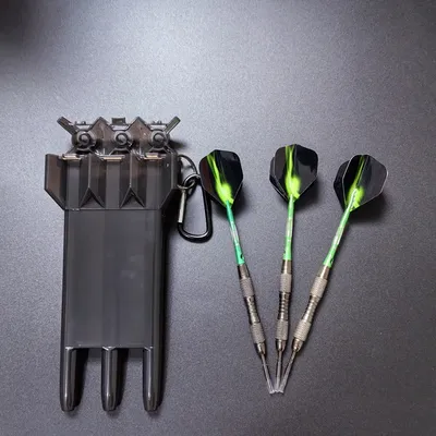 Neue 3-teilige professionelle Dart- und 20-g-geschnitzte Dart- und Dart-Tragebox, geeignet für Wettkampf und Training Image