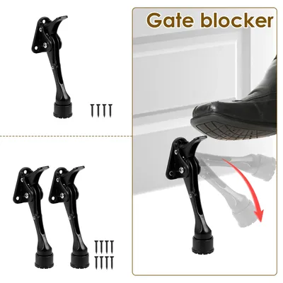 1/2/6 Stück Kickdown-Türstopper, 12,7 cm, One-Touch-Pedal, Türstopper, höhenverstellbar, Kick-Down-Türstopper für Wohnung, Garage, Neu
