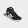 Sneaker ADIDAS SPORTSWEAR "HOOPS 4.0 MID", Gr. 38,5, schwarz-weiß (core schwarz, cloud weiß, core schwarz), Synthetik, sportlich, Schuhe