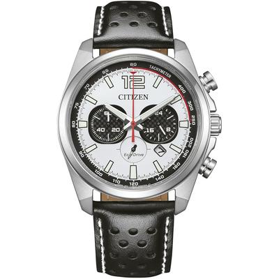 Chronograph CITIZEN, schwarz, Armbanduhren, Herren, Armbanduhr, Solar, Herrenuhr, Edelstahlarmband, Datum, Stoppfunktion Image