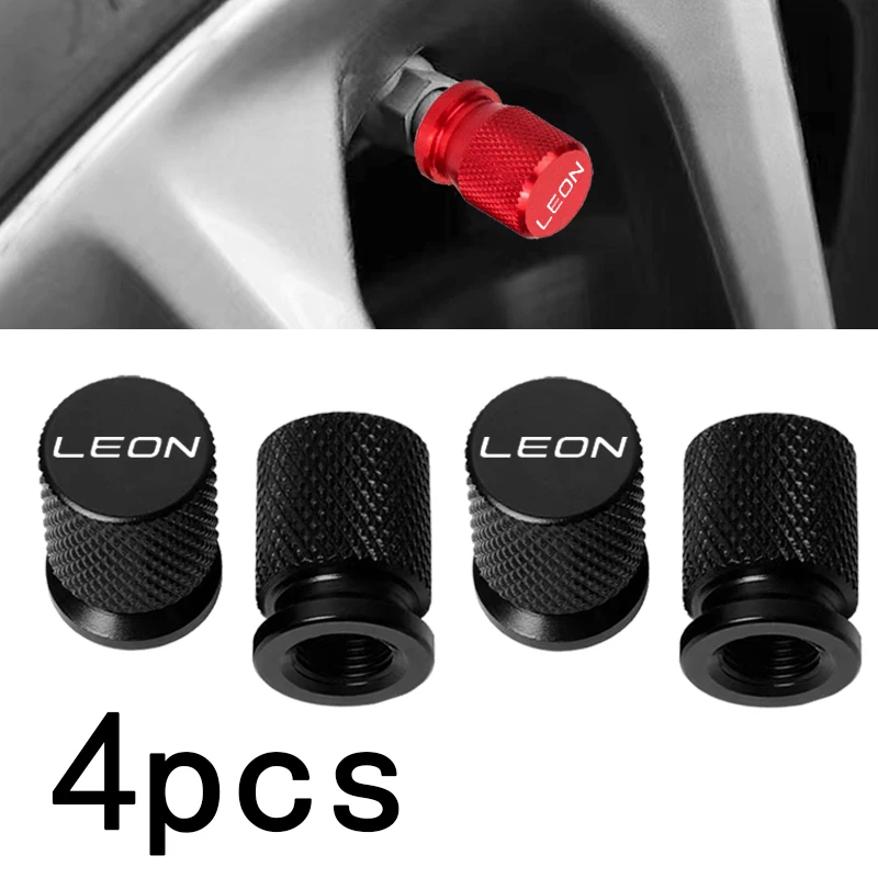 Für Seat Leon Auto Rad Reifen Ventilkappen Reifenschaftabdeckungen Airdust Wasserdichtes Zubehör Image