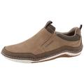 Slipper ROMIKA, Herren, Gr. 44, beige (sand, braun), Lederimitat, Textil, casual, Schuhe, Halbschuh, Schlupfschuh, Herrensneaker mit Wechselfußbett